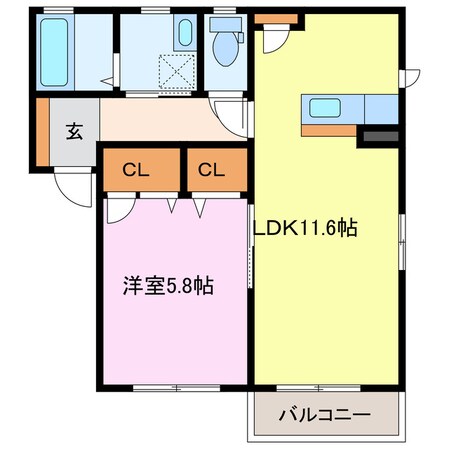 コゥジィーコートの物件間取画像